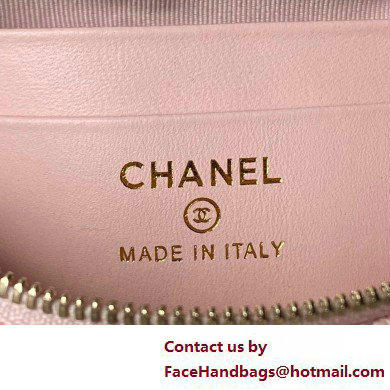 Chanel Grained Calfskin  &  Gold-Tone Metal Clutch with Chain Bag AP4000 Pink 2025